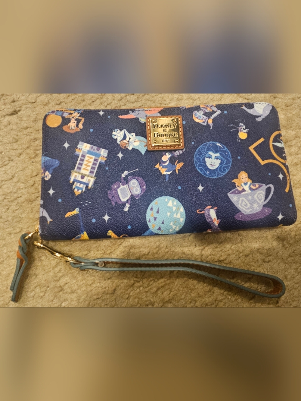 Dooney & Bourke Disney 50th Anniversary Zip Wristlet